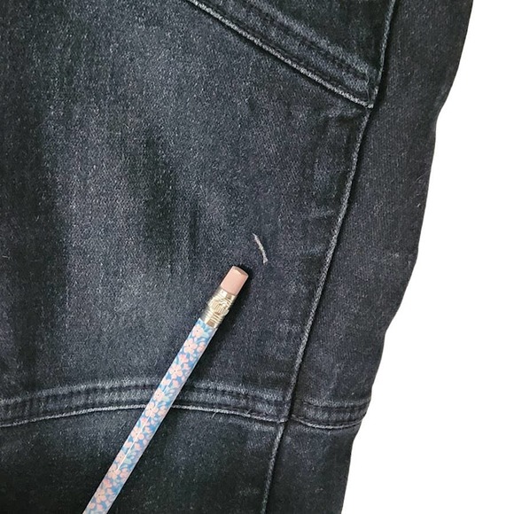 PAIGE 23x30 Multi Zip Painted Super skinny Jeans Dark Wash - Picture 8 of 9